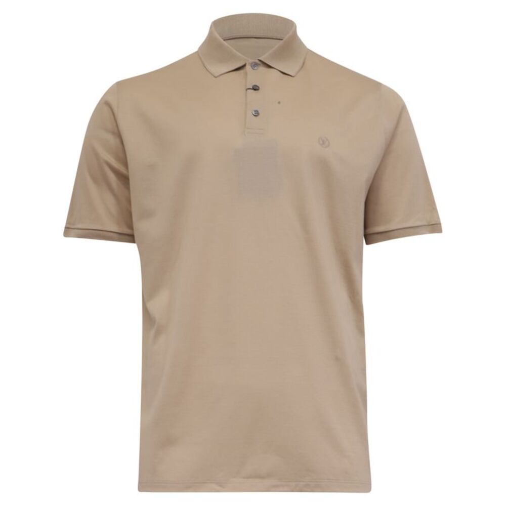 Louis Vuitton Short Sleeve Polo Shirt in Beige Cotton